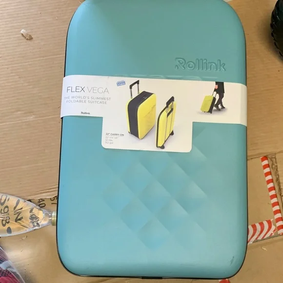 Rollink Flex Vega Blue Foldable Travel Bag - Picture 1 of 5